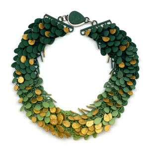Floating Leaves Necklace-Necklaces-Eve Balashova-Pistachios
