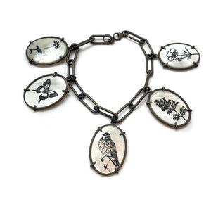 Flora and Fauna Charm Bracelet-Bracelets-Kelly Jean Conroy-Pistachios