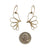 Floral Gold and Nylon Earrings-Earrings-Meghan Riley-Pistachios