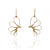 Floral Gold and Nylon Earrings-Earrings-Meghan Riley-Pistachios