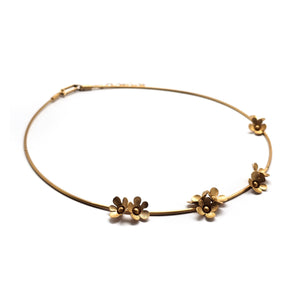 Floral Neck Collar-Necklaces-Anna Krol-Pistachios