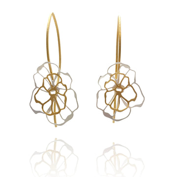 Floral Silver and Gold Drops