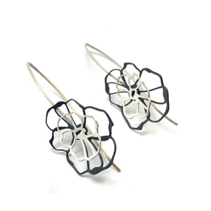 Floral Sterling Silver Drops-Earrings-Anna Krol-Pistachios