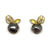 Flourishing Keshi Pearl Stud Earrings-Earrings-Liaung-Chung Yen-Pistachios