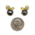 Flourishing Keshi Pearl Stud Earrings-Earrings-Liaung-Chung Yen-Pistachios
