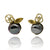Flourishing Keshi Pearl Stud Earrings-Earrings-Liaung-Chung Yen-Pistachios