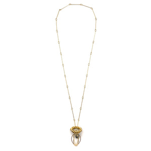 Flourishing Pearl Pendant Necklace-Necklaces-Liaung-Chung Yen-Pistachios