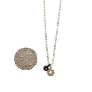 Flower & Dot Necklace-Necklaces-Elisa Bongfeldt-Pistachios