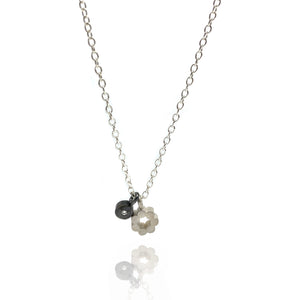 Flower & Dot Necklace-Necklaces-Elisa Bongfeldt-Pistachios