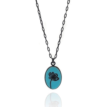 Flower Turquoise Necklace