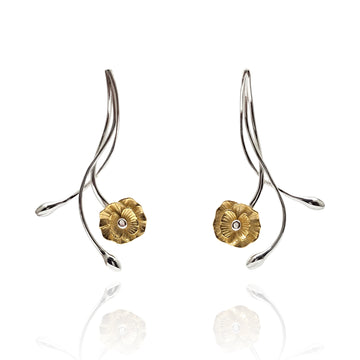 Flower and Vine Earrings
