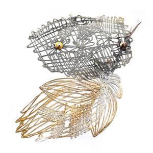 Flower on a Wall Brooch-Necklaces-Sofia Björkman-Pistachios