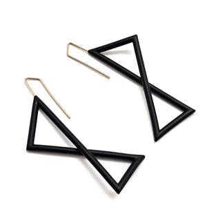 Folded Angle Earrings-Earrings-Joanne Grimonprez-Pistachios
