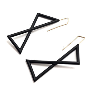 Folded Angle Earrings-Earrings-Joanne Grimonprez-Pistachios