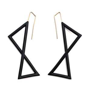 Folded Angle Earrings-Earrings-Joanne Grimonprez-Pistachios