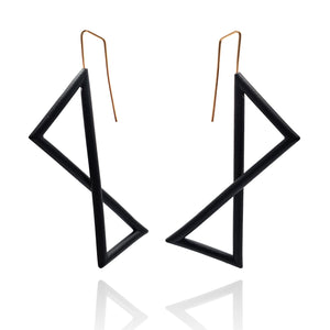 Folded Angle Earrings-Earrings-Joanne Grimonprez-Pistachios