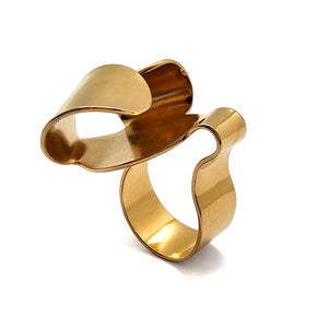 Folded Gold Statement Ring