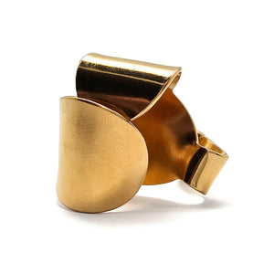 Folded Gold Statement Ring