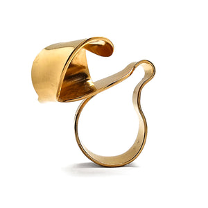 Folded Gold Statement Ring