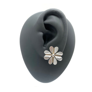 Four Leaf Clover Stud Earrings-Earrings-Huiyu Chiu-Pistachios