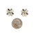 Four Leaf Clover Stud Earrings-Earrings-Huiyu Chiu-Pistachios
