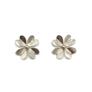 Four Leaf Clover Stud Earrings-Earrings-Huiyu Chiu-Pistachios