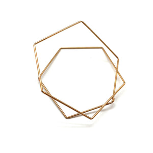 Geometric Angle Bracelet-Bracelets-Yoko Takirai-Pistachios