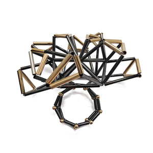 Geometric Cocktail Ring - Pistachios