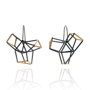 Geometric Crossed Earrings-Earrings-Emilie Pritchard-Pistachios