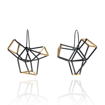 Geometric Crossed Earrings