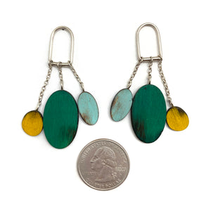 Geometric Dangle Earrings-Earrings-Cristina Zani-Pistachios