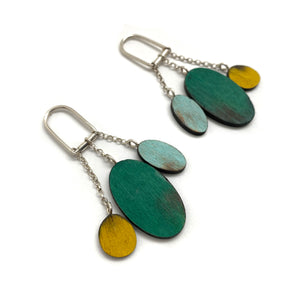 Geometric Dangle Earrings-Earrings-Cristina Zani-Pistachios