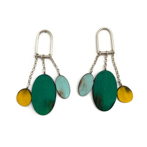 Geometric Dangle Earrings-Earrings-Cristina Zani-Pistachios