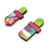 Geometric Earrings - Green, Fuchsia, Multicolor-Earrings-Karen Vanmol-Pistachios
