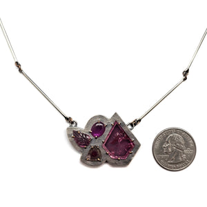 Geometric Gemstone Pendant-Necklaces-Joanna Gollberg-Pistachios