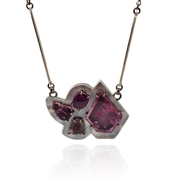 Geometric Gemstone Pendant