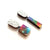 Geometric Marble and Rainbow Earrings-Earrings-Karen Vanmol-Pistachios