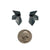 Geometric Silver Faceted Stud Earrings-Earrings-Nicole Schuster-Pistachios