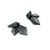 Geometric Silver Faceted Stud Earrings-Earrings-Nicole Schuster-Pistachios