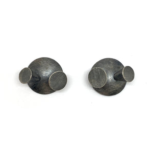 Geometric Silver Studs-Earrings-Heather Guidero-Pistachios