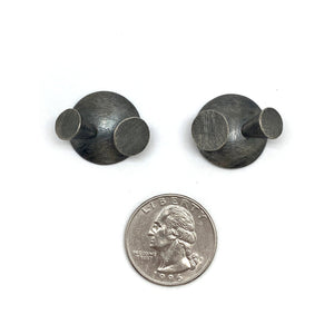 Geometric Silver Studs-Earrings-Heather Guidero-Pistachios