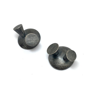 Geometric Silver Studs-Earrings-Heather Guidero-Pistachios