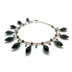 Glass Droplet Necklace-Necklaces-Sowon Joo-Pistachios