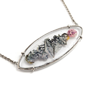 Glass Ellipse Necklace-Necklaces-Joanna Manousis-Pistachios