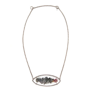 Glass Ellipse Necklace-Necklaces-Joanna Manousis-Pistachios