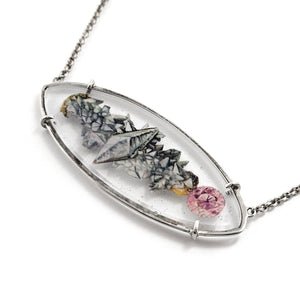 Glass Ellipse Necklace-Necklaces-Joanna Manousis-Pistachios