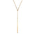 Gold Bar Lariat Necklace-Necklaces-Manuela Carl-Pistachios