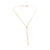 Gold Bar Lariat Necklace-Necklaces-Manuela Carl-Pistachios