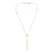 Gold Bar Lariat Necklace-Necklaces-Manuela Carl-Pistachios