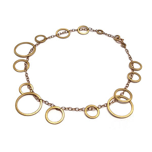 Gold Circle Bunches Bracelet-Bracelets-Heather Guidero-Pistachios